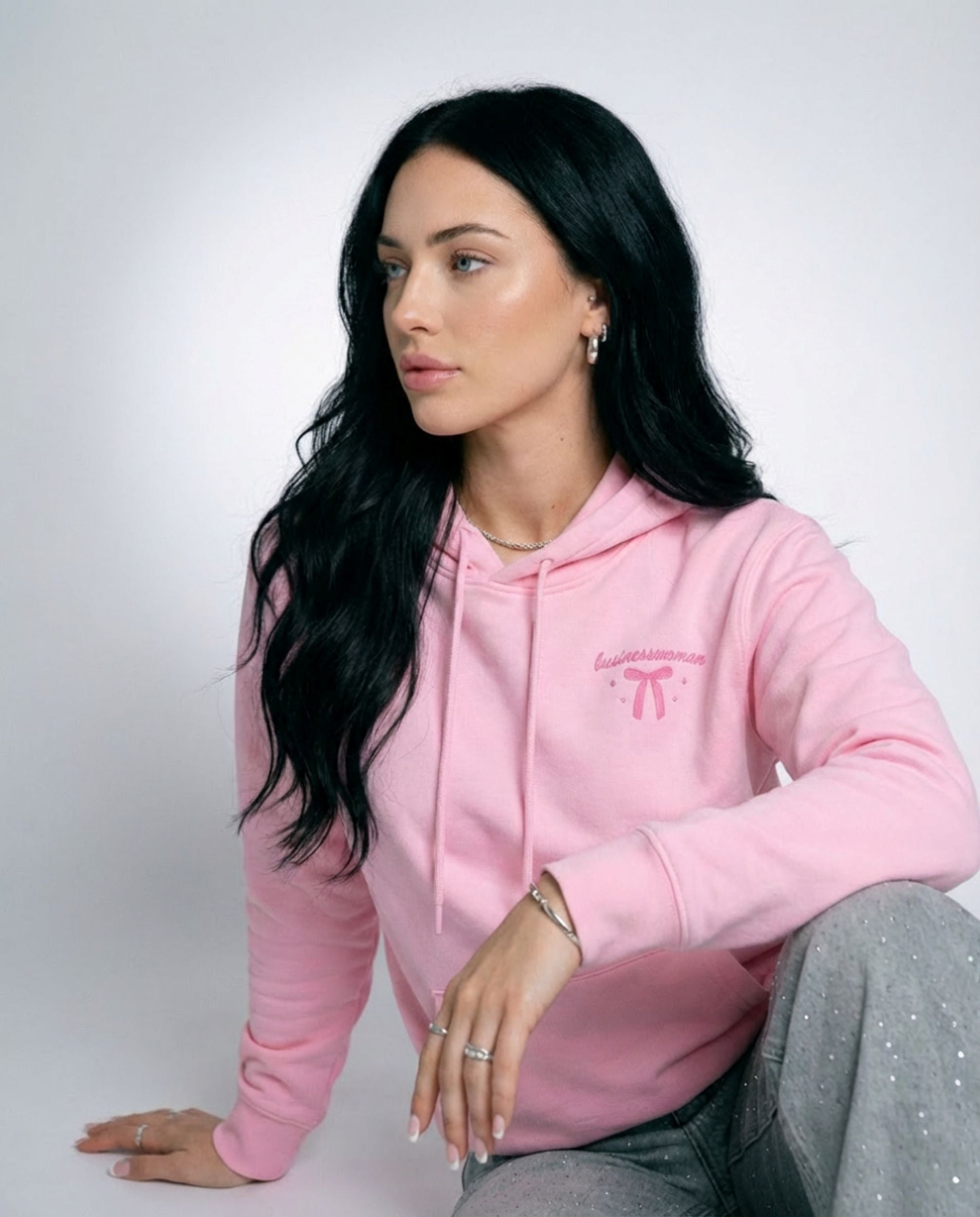 Businesswoman Heavyweight Cotton Relax Fit Hoodie