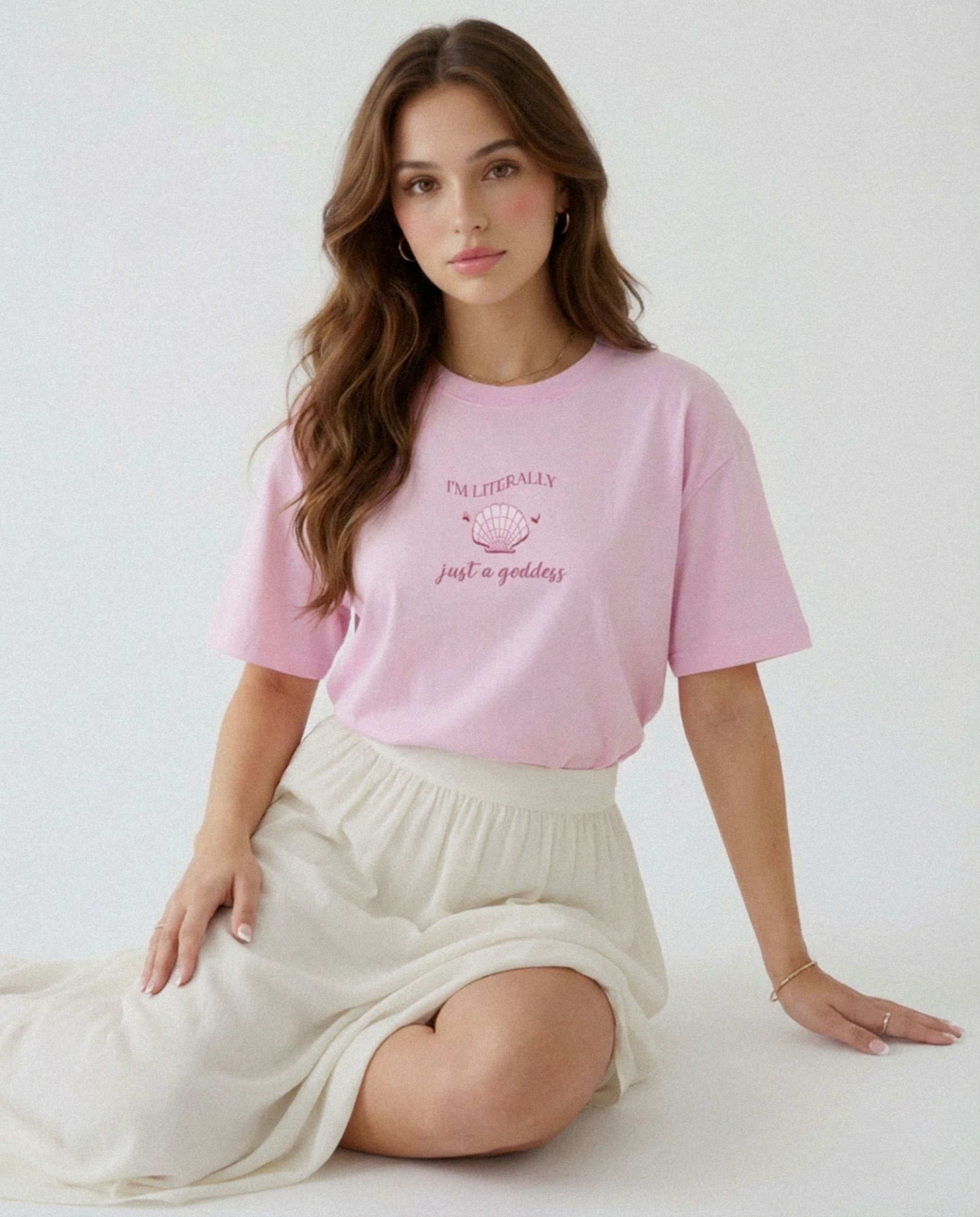 Just a Goddess Heavyweight Cotton Loose Fit T-Shirt