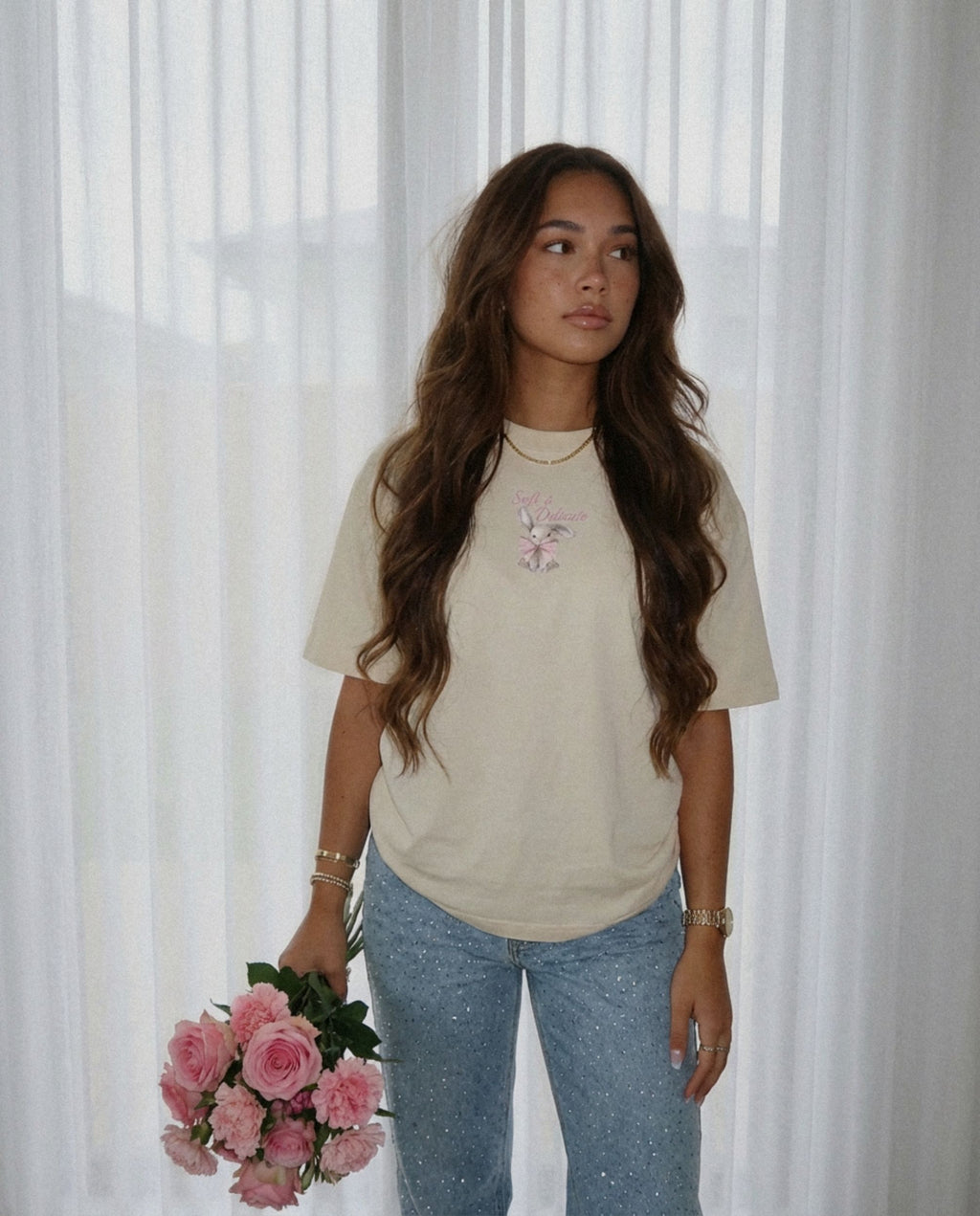 Soft & Delicate Heavyweight Cotton Drop Shoulder T-Shirt