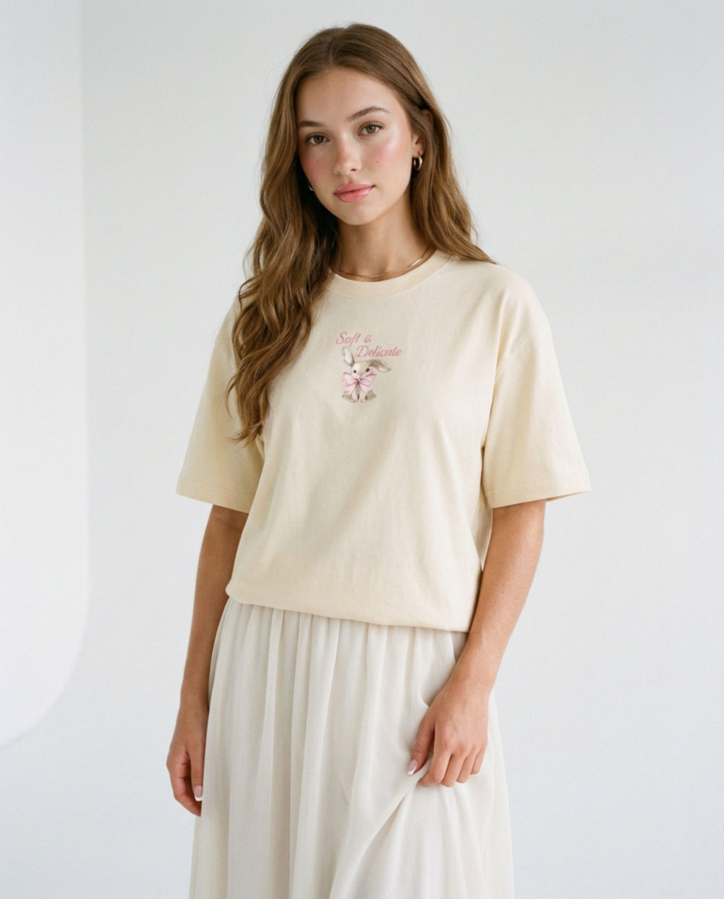 Soft & Delicate Heavyweight Cotton Drop Shoulder T-Shirt