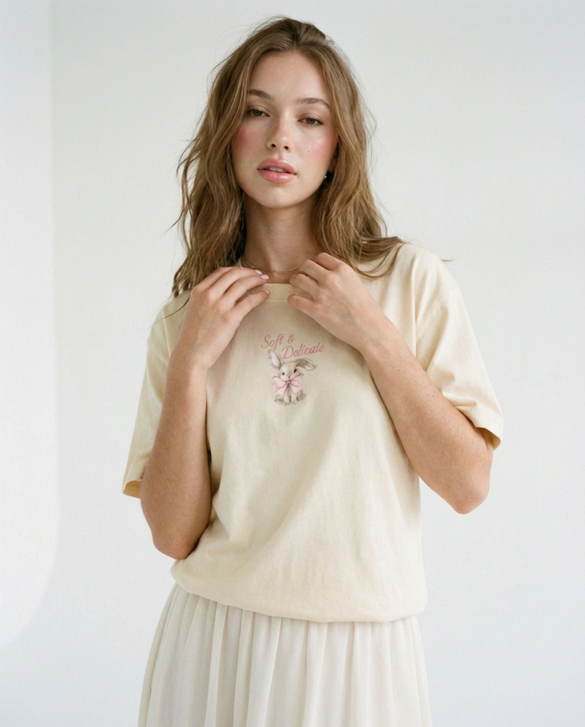 Soft & Delicate Heavyweight Cotton Drop Shoulder T-Shirt
