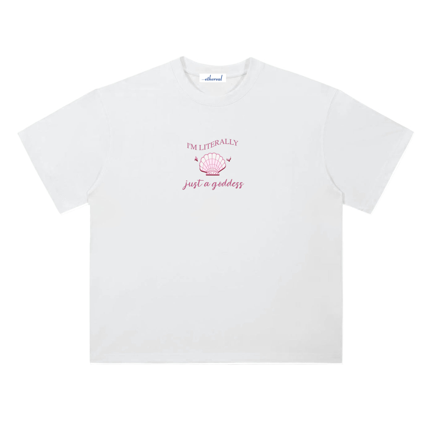 Just a Goddess Heavyweight Cotton T-Shirt