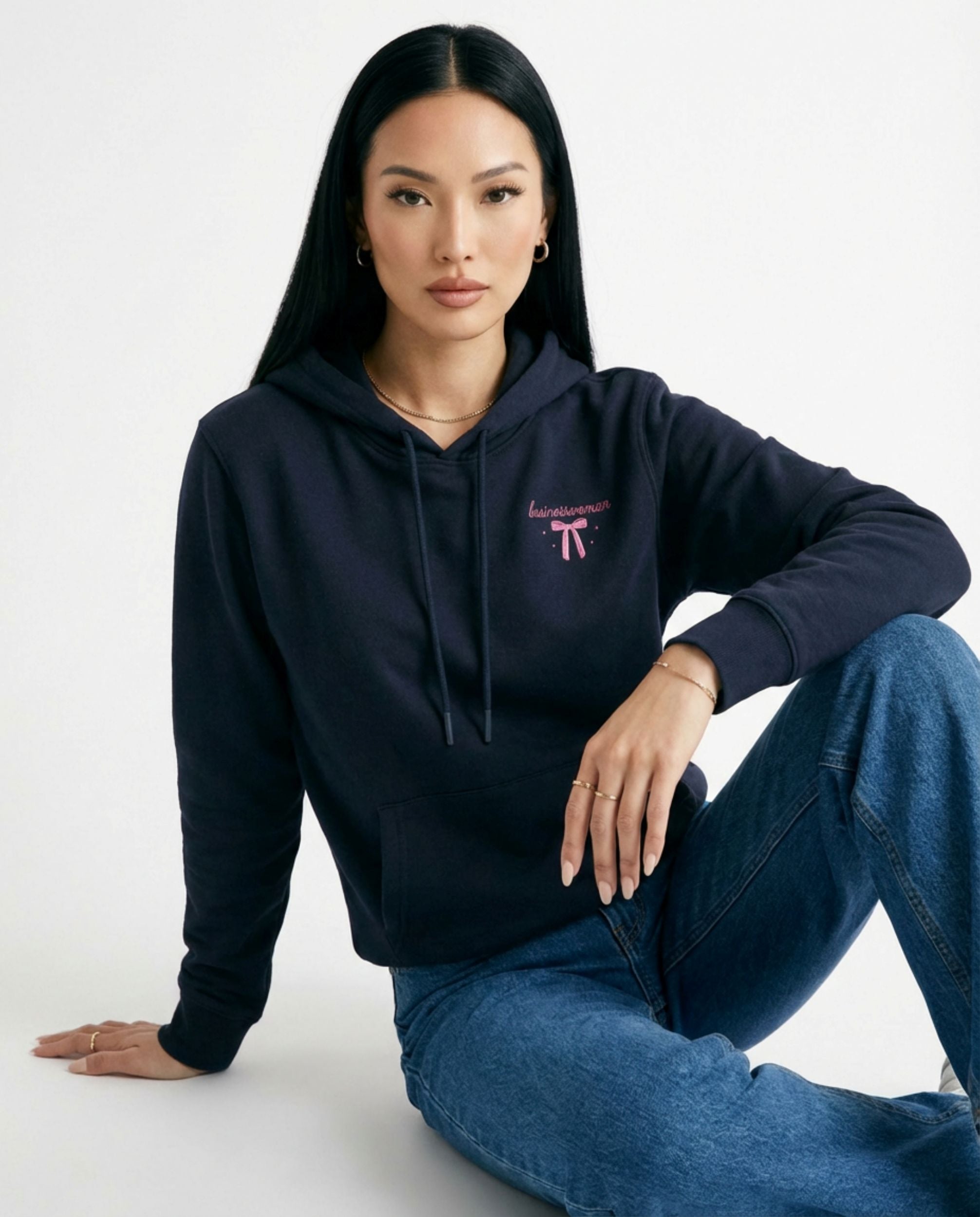 Businesswoman Heavyweight Cotton Relax Fit Hoodie