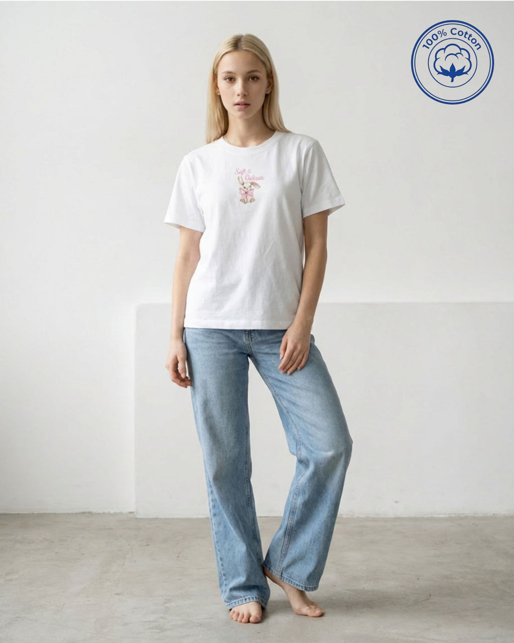 Soft & Delicate Heavyweight Cotton Drop Shoulder T-Shirt