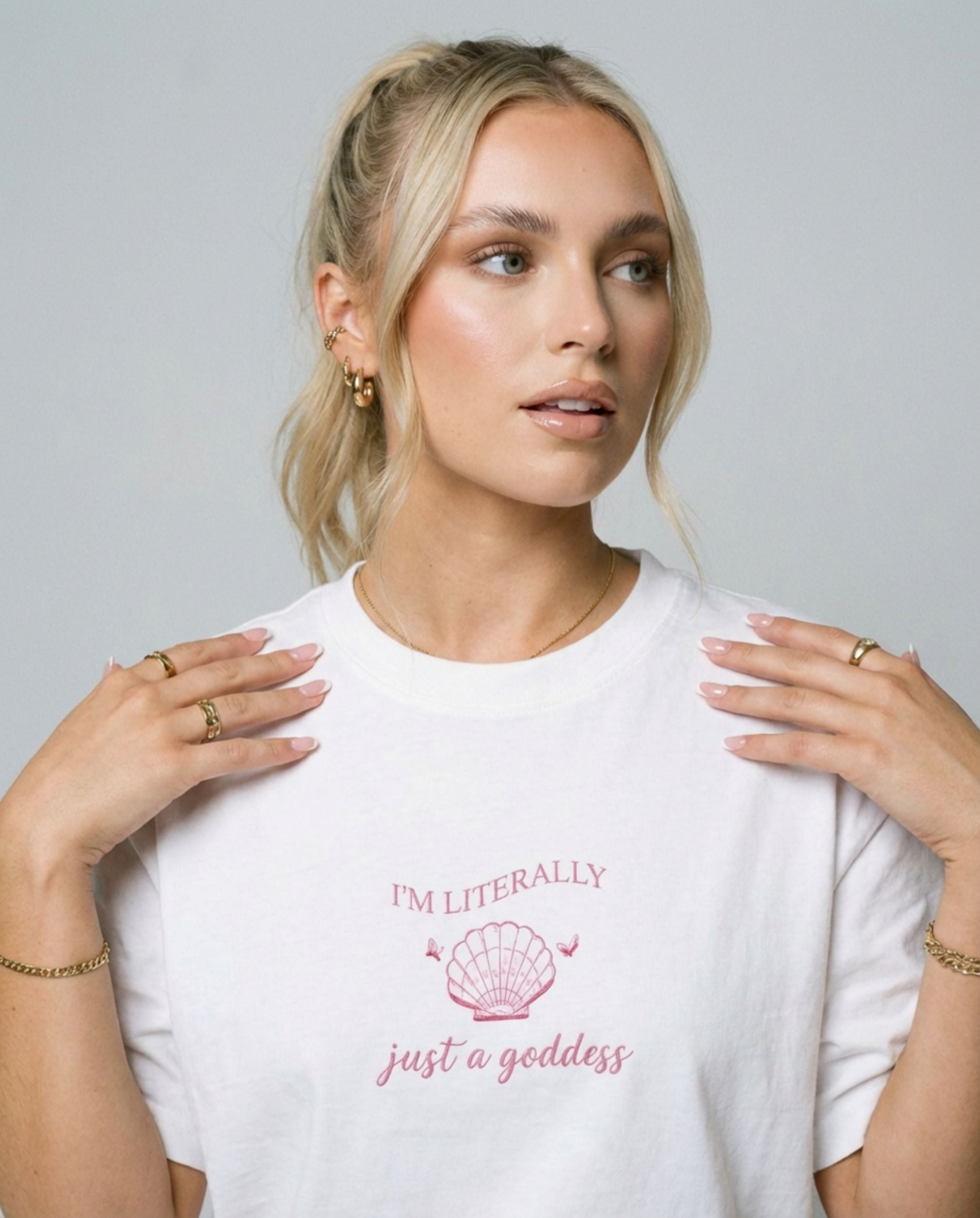 Just a Goddess Heavyweight Cotton Loose Fit T-Shirt