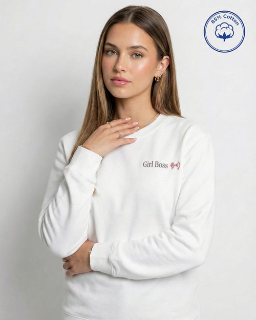 Girl Boss Heavyweight Cotton Regular Fit Sweatshirt