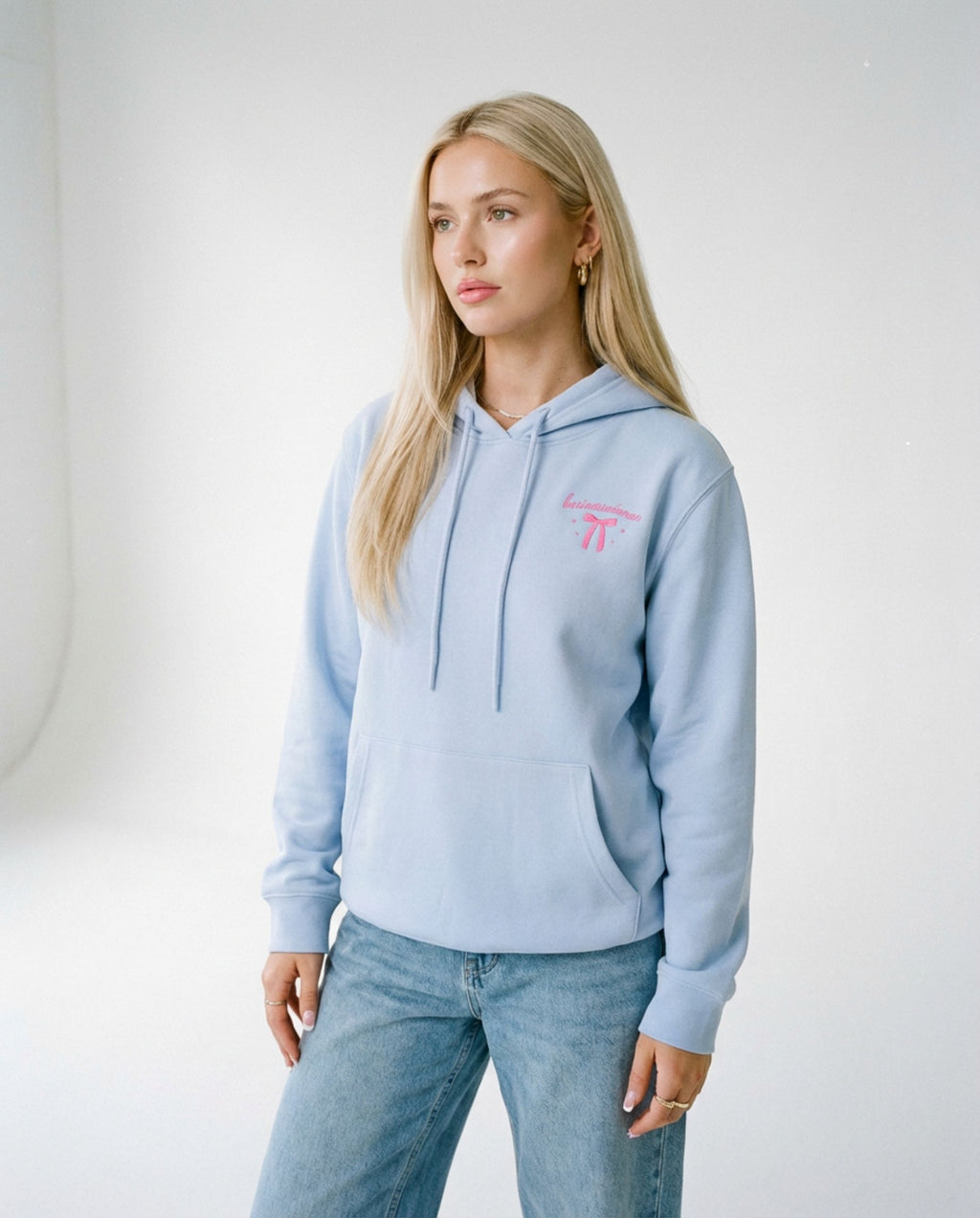 Businesswoman Heavyweight Cotton Relax Fit Hoodie