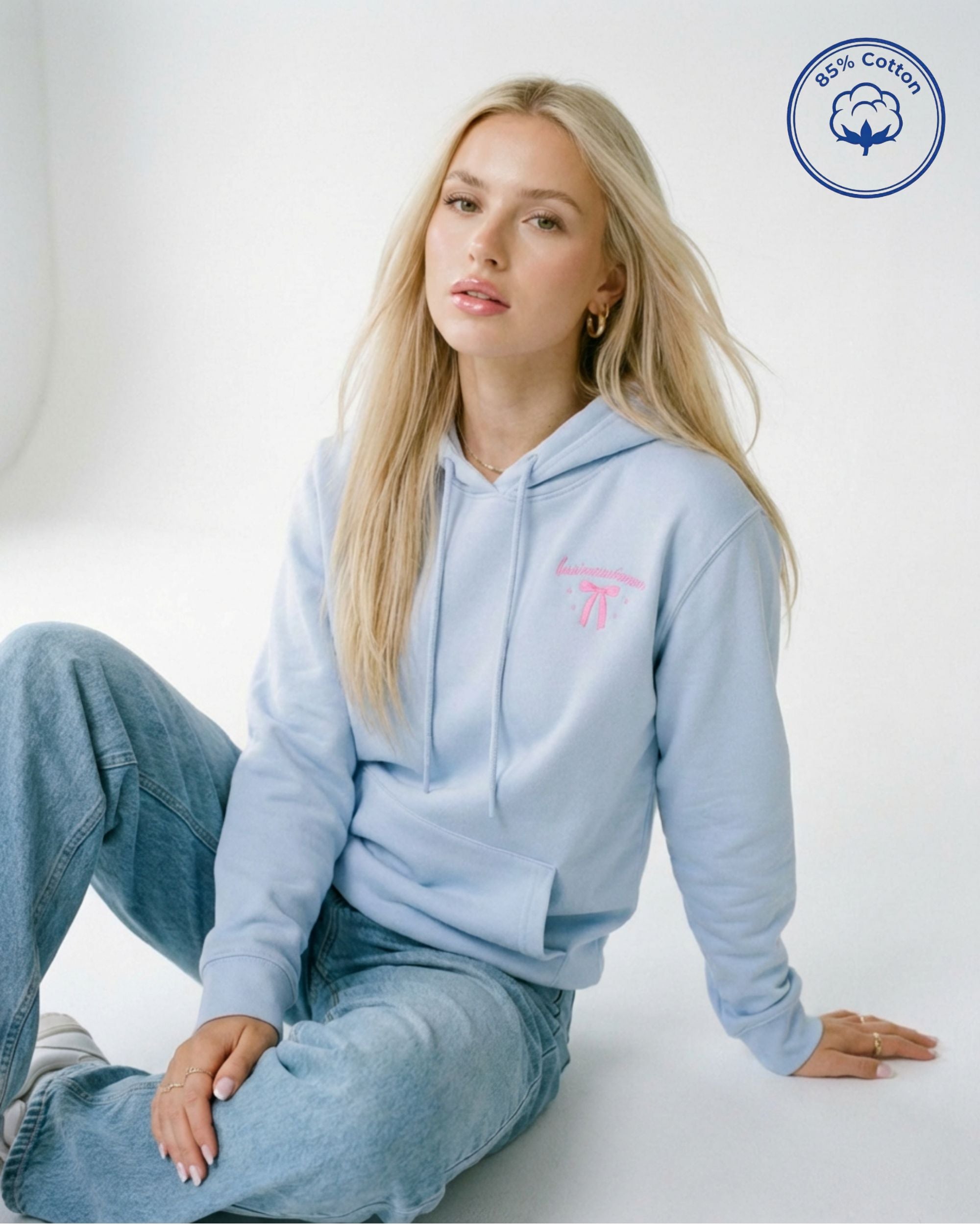 Businesswoman Heavyweight Cotton Relax Fit Hoodie