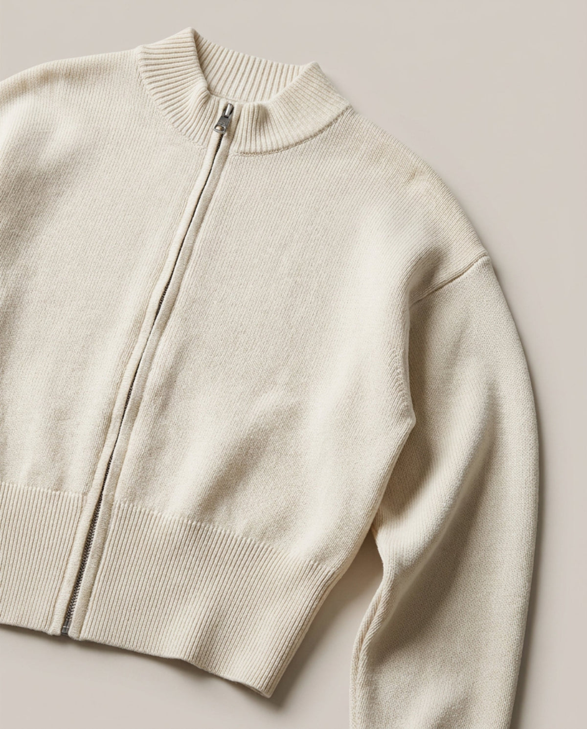 Ultra-Heavyweight Zip-Up Cardigan