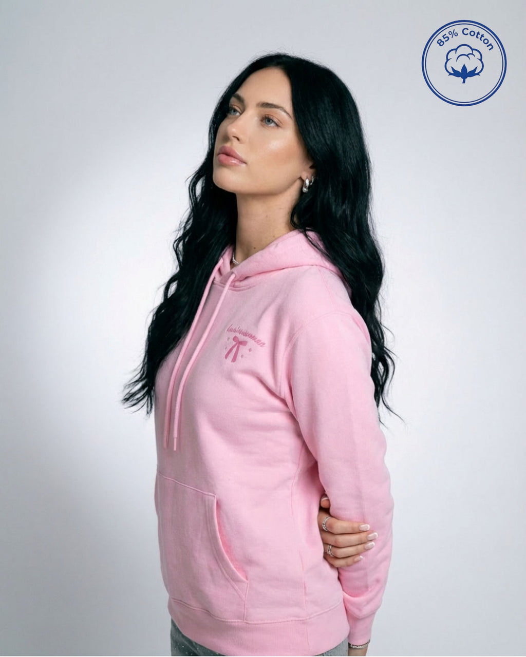 Businesswoman Heavyweight Cotton Relax Fit Hoodie