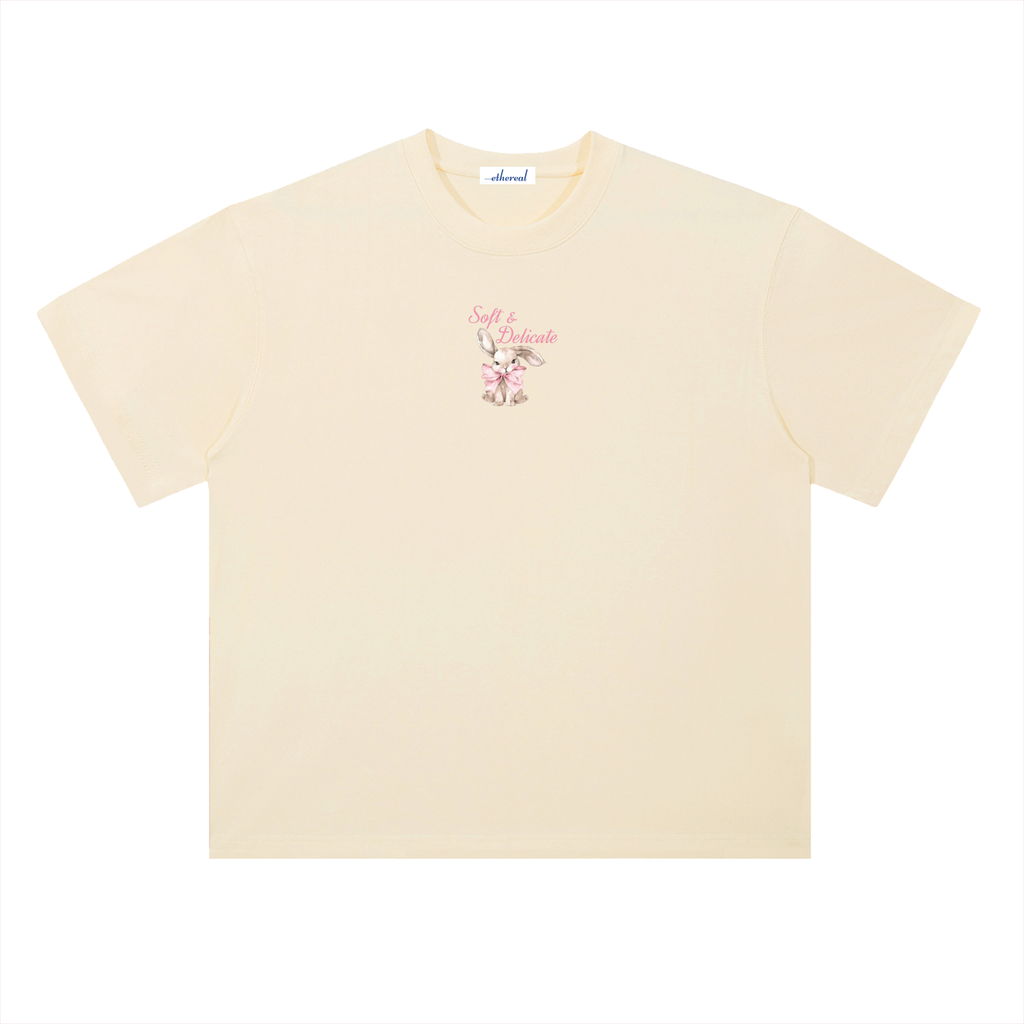 Soft & Delicate Heavyweight Cotton Drop Shoulder T-Shirt