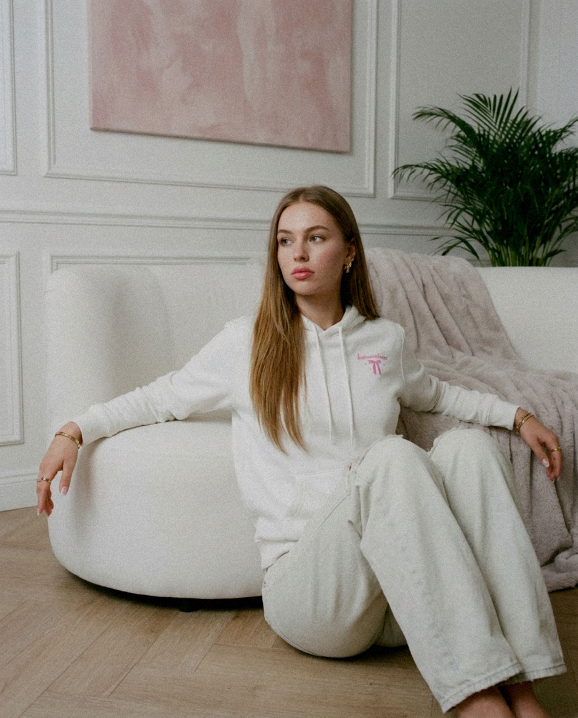 Businesswoman Heavyweight Cotton Relax Fit Hoodie