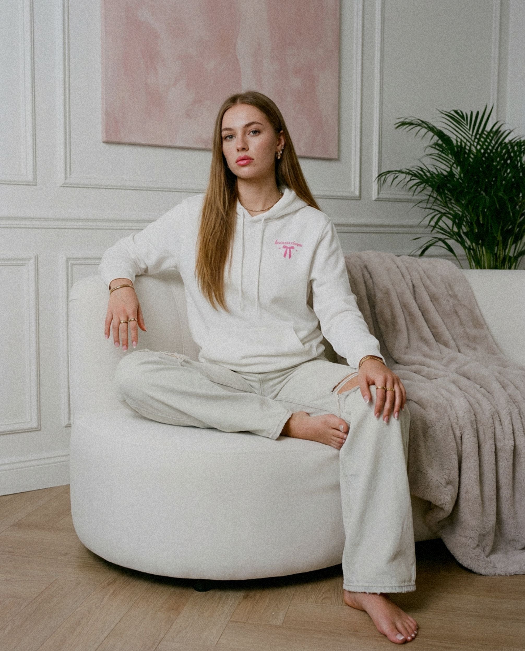 Businesswoman Heavyweight Cotton Relax Fit Hoodie