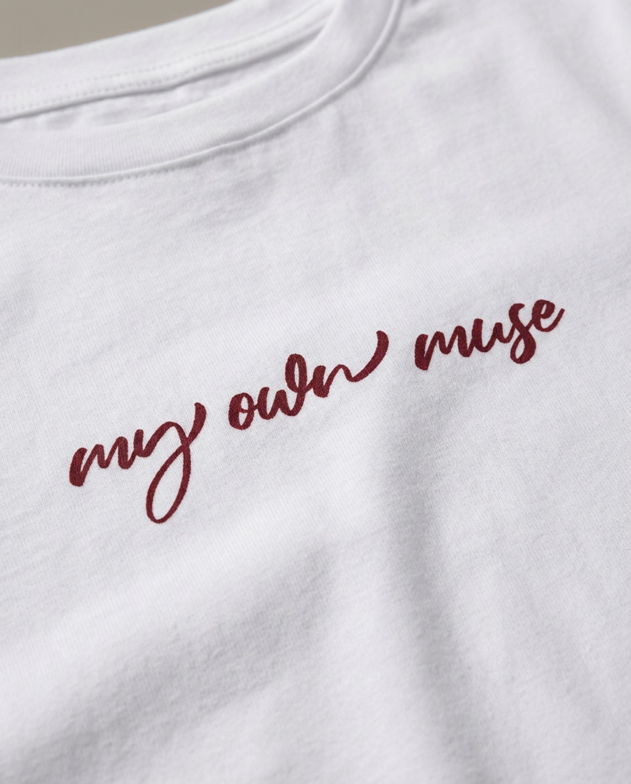 My Own Muse Minimalist Cotton Crop Tee