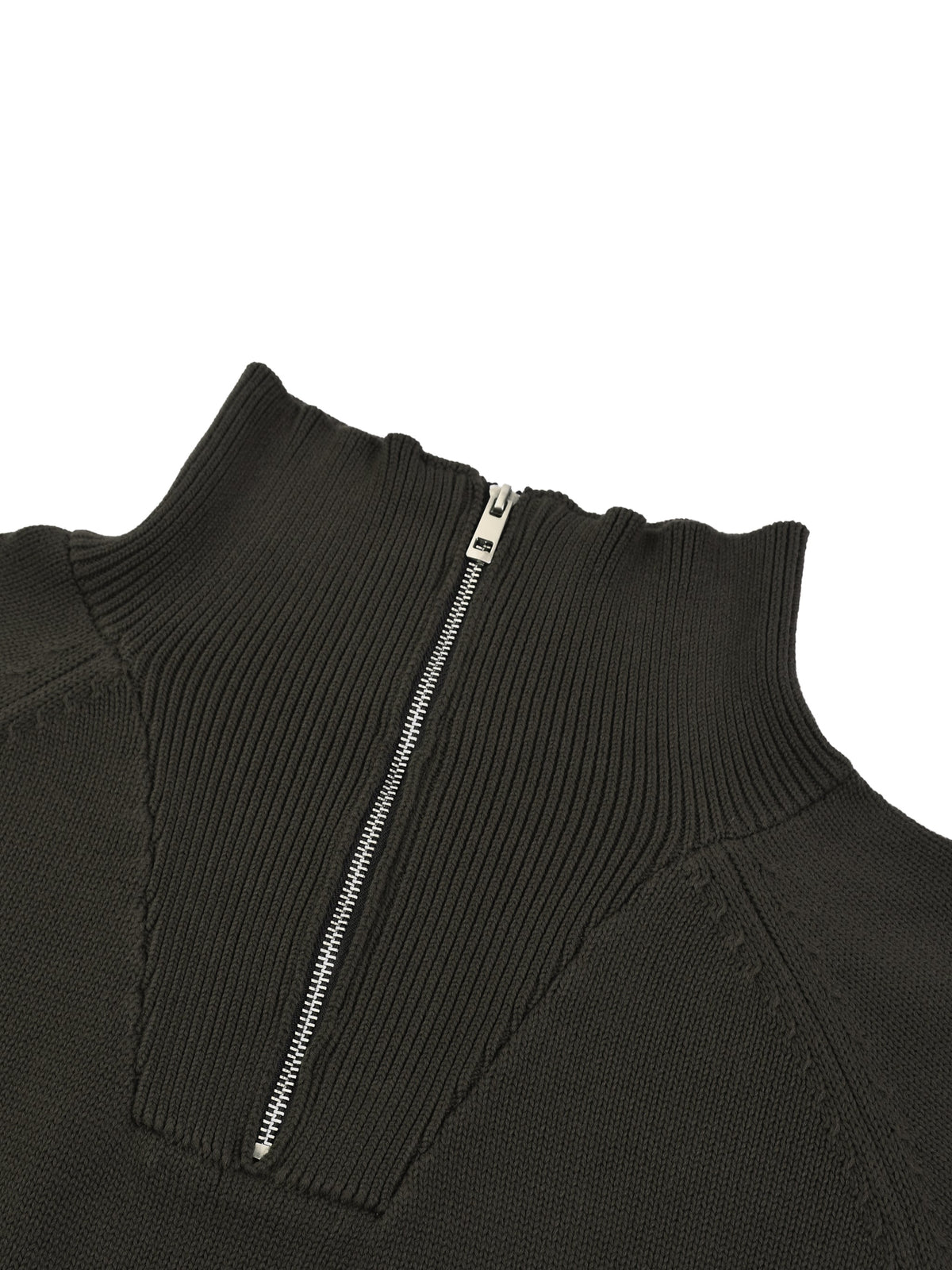 Thick Pure Cotton Quarter-Zip Sweater
