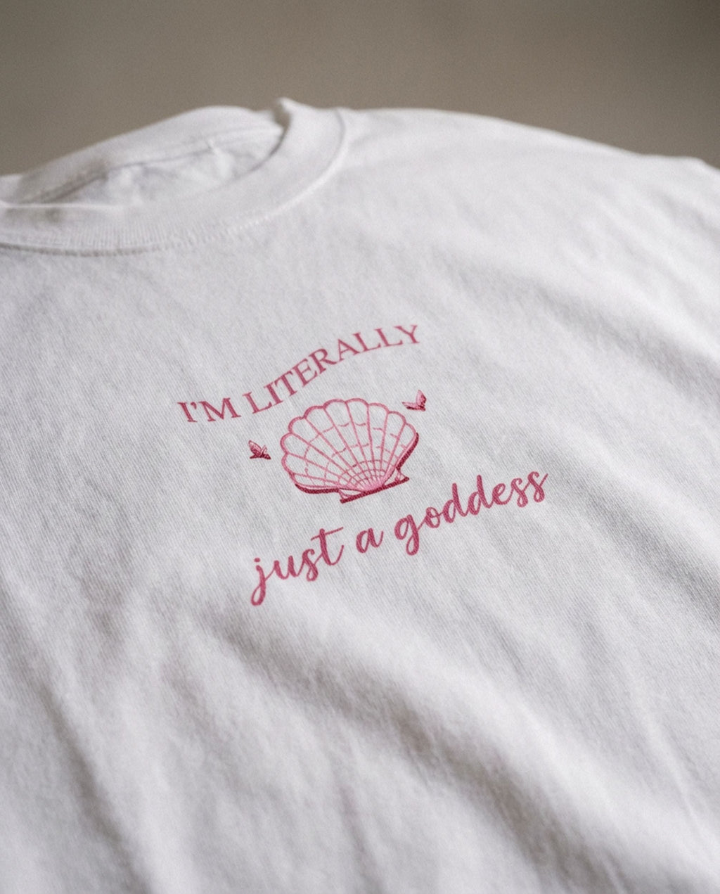 Just a Goddess Heavyweight Cotton T-Shirt