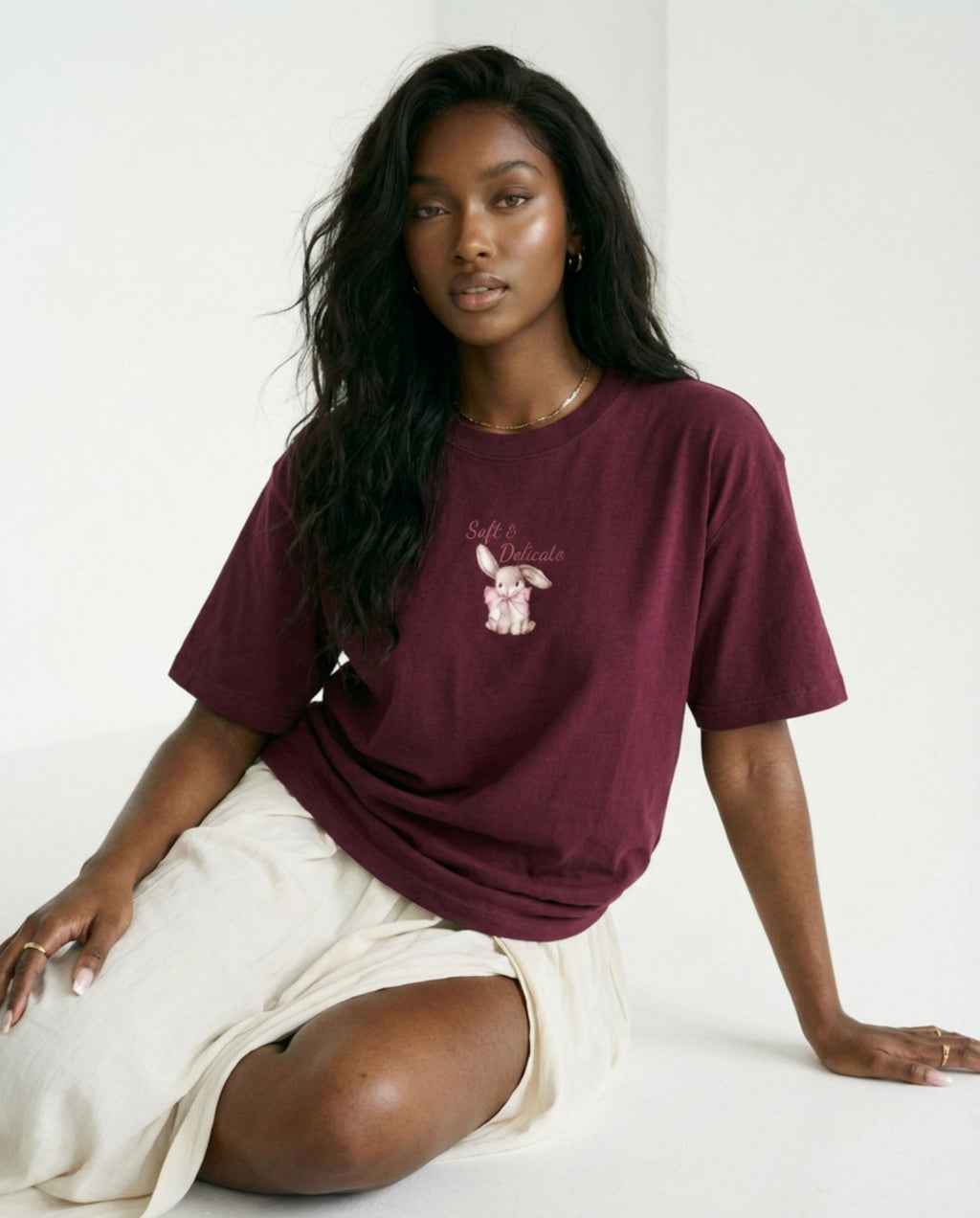 Soft & Delicate Heavyweight Cotton Drop Shoulder T-Shirt