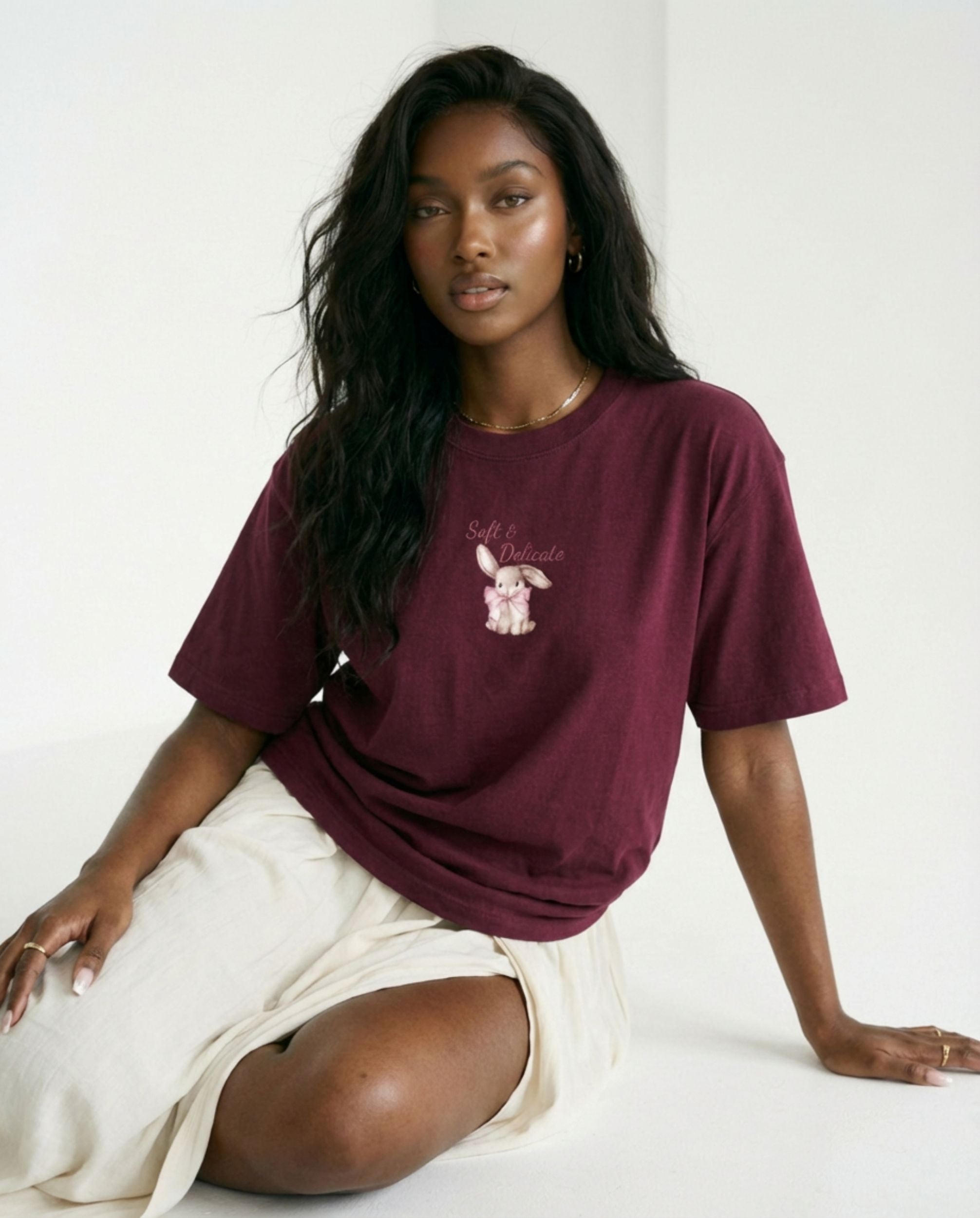 Soft & Delicate Heavyweight Cotton Drop Shoulder T-Shirt
