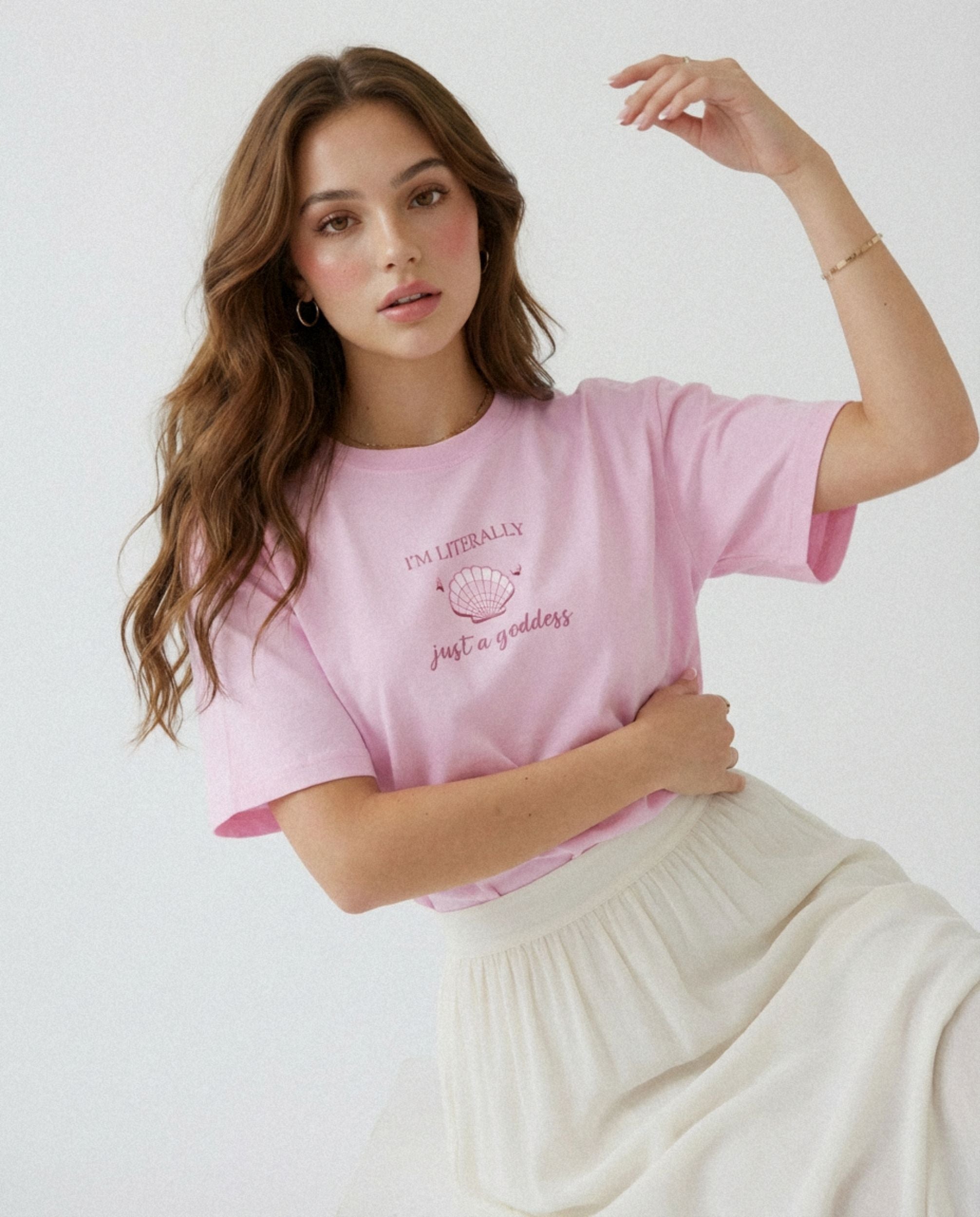 Just a Goddess Heavyweight Cotton Loose Fit T-Shirt