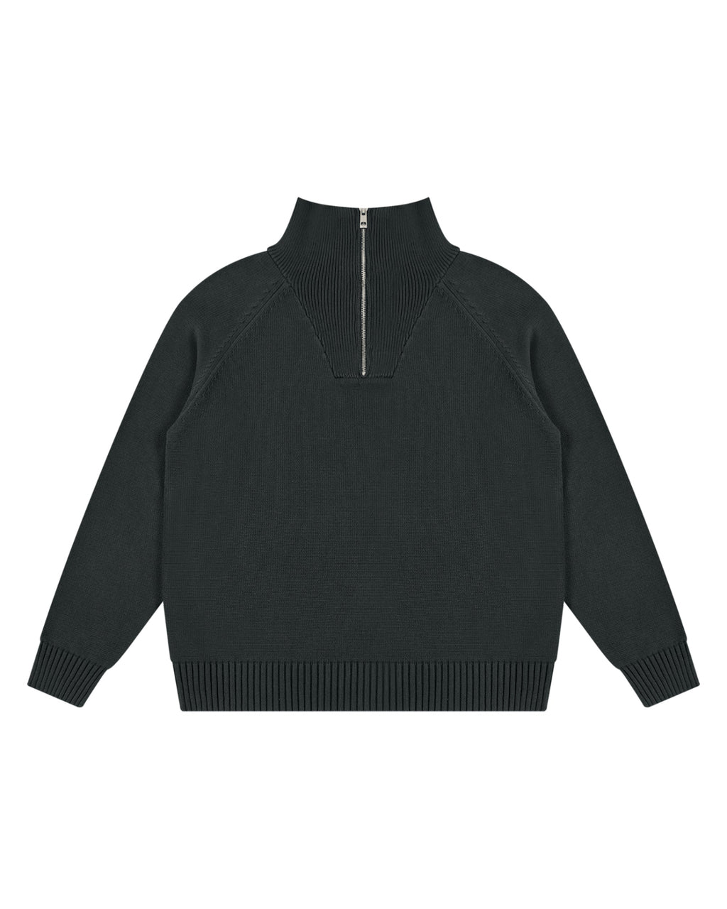 Thick Pure Cotton Quarter-Zip Sweater