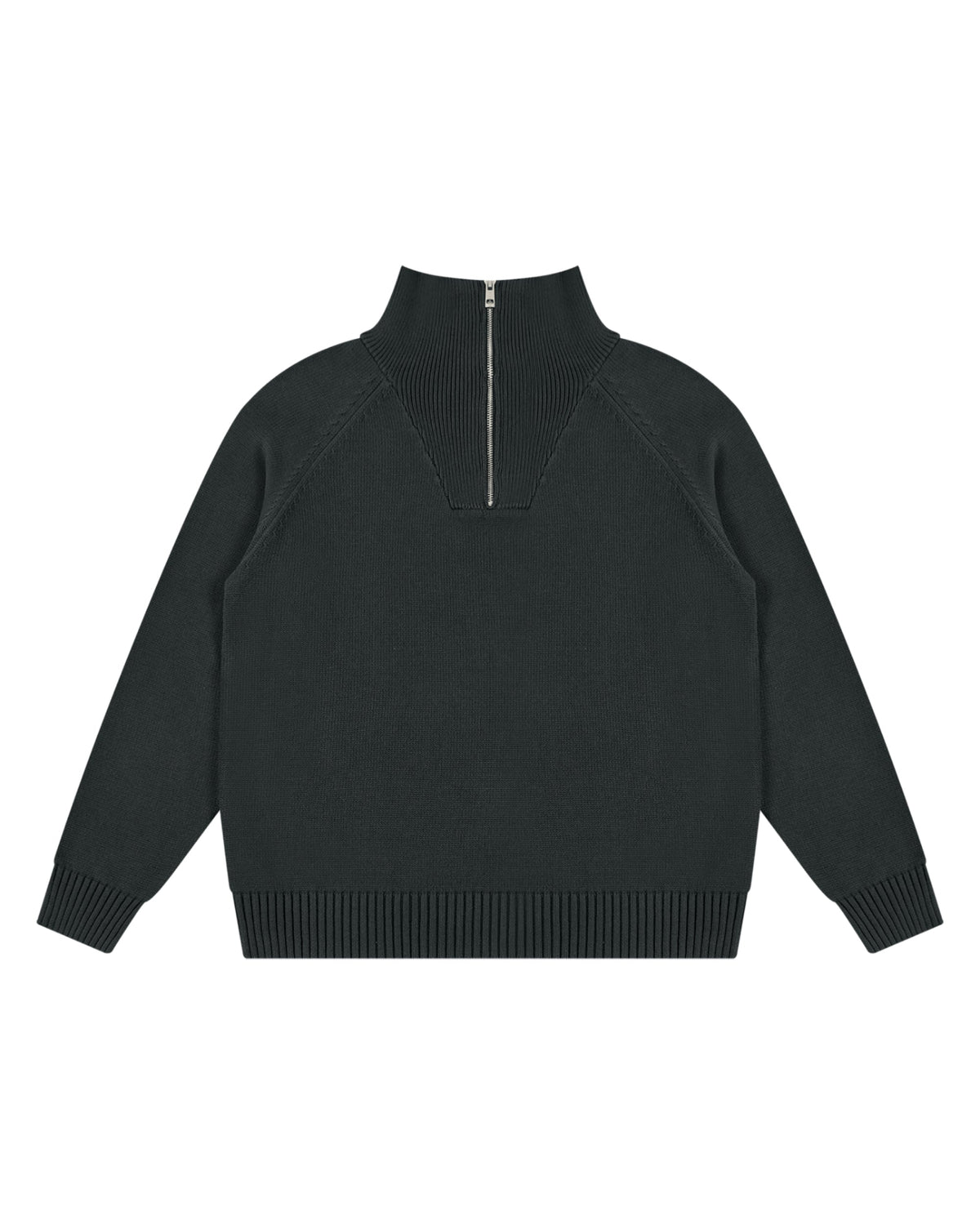Thick Pure Cotton Quarter-Zip Sweater