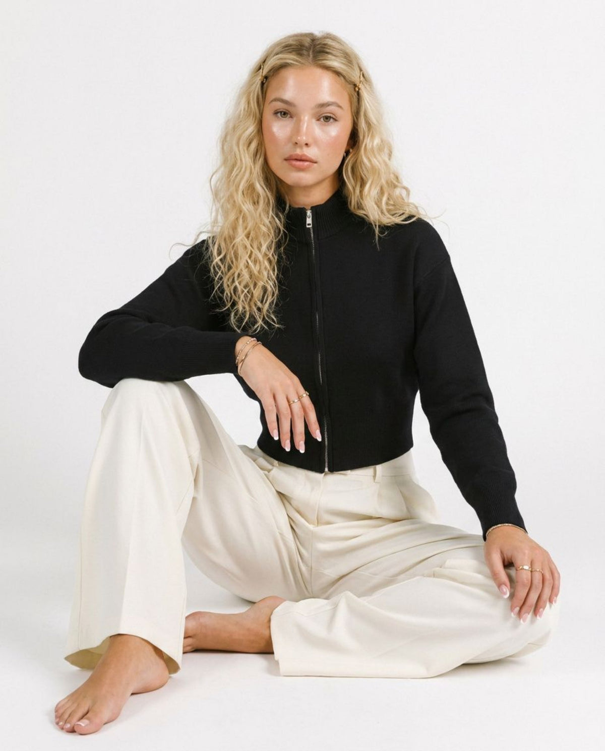 Ultra-Heavyweight Zip-Up Cardigan