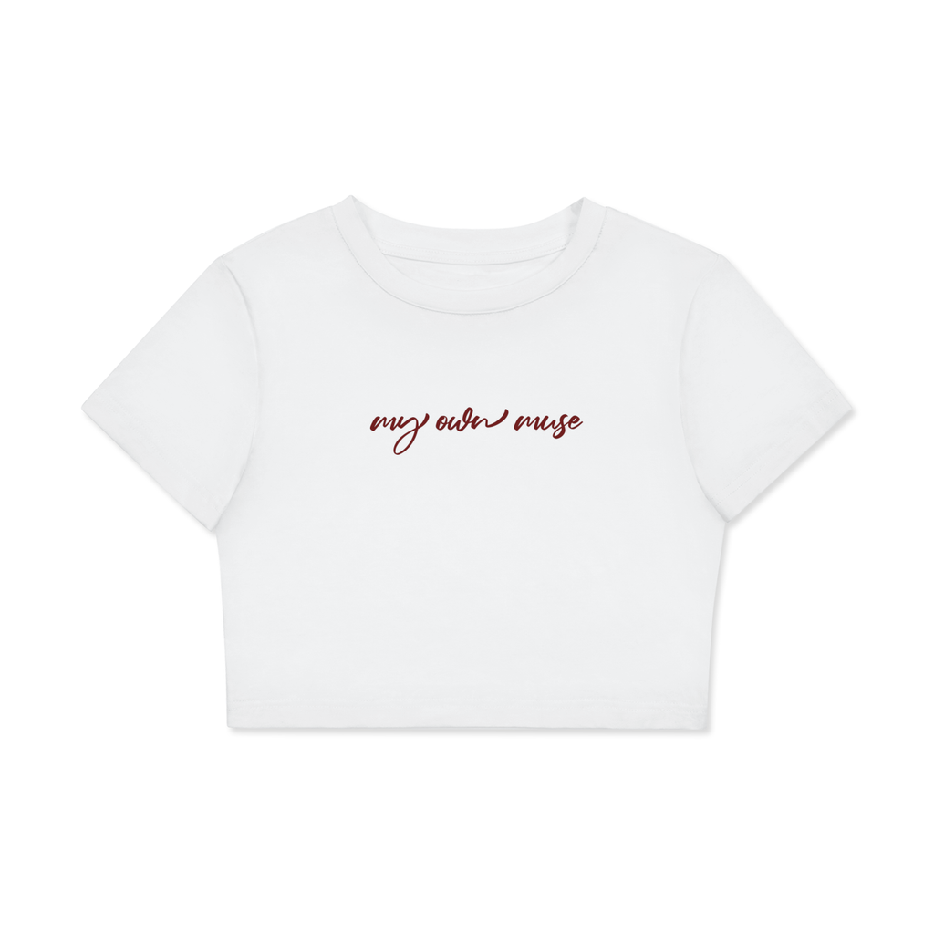 My Own Muse Minimalist Cotton Crop Tee