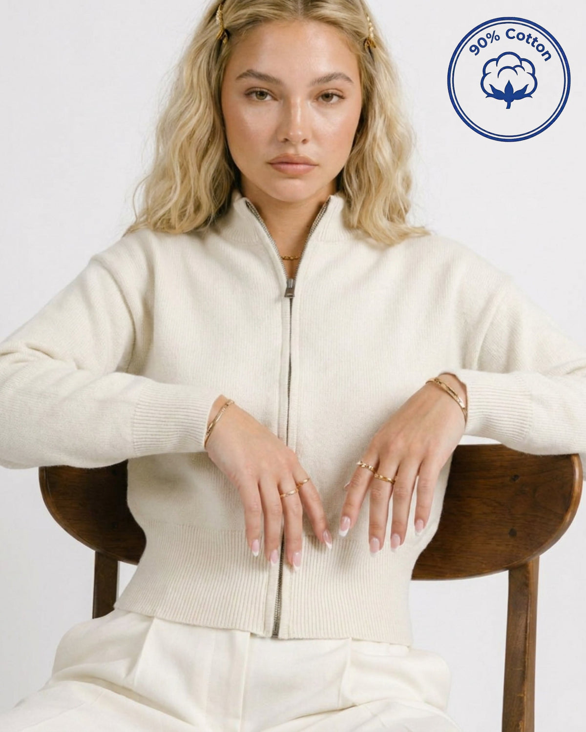 Ultra-Heavyweight Zip-Up Cardigan