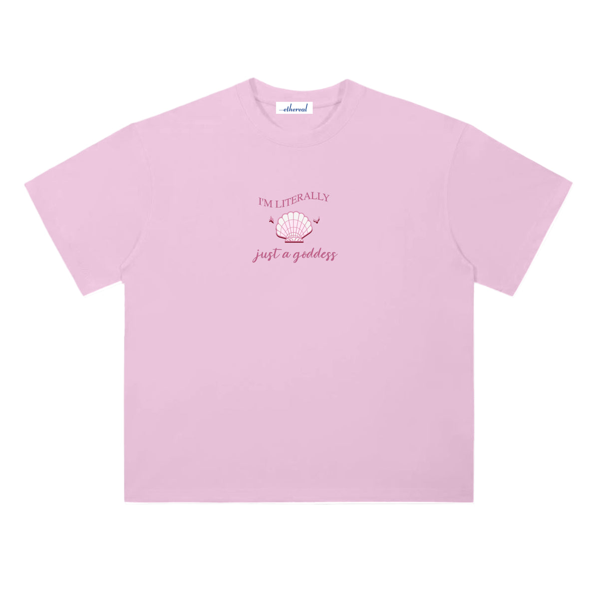 Just a Goddess Heavyweight Cotton T-Shirt