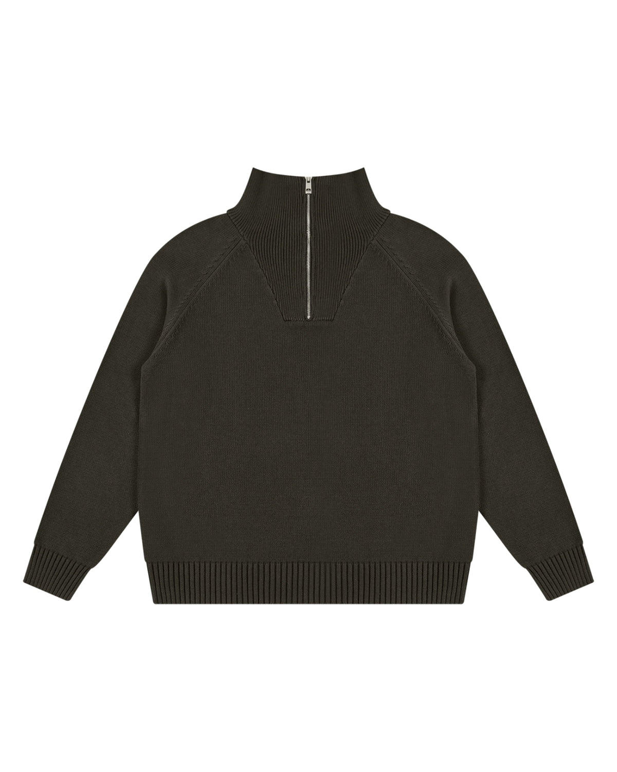 Thick Pure Cotton Quarter-Zip Sweater